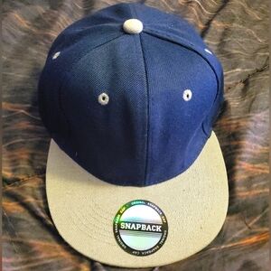 Navy And Light Grey, Original Snapback Cap, NWT